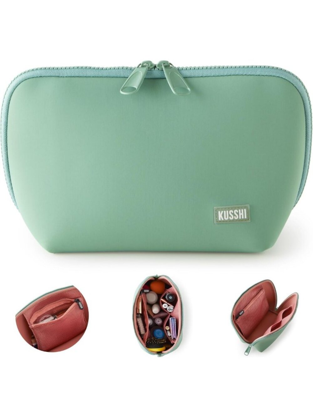 Washable Neoprene Makeup Bag for Travel - Stylish & Functional Organizer